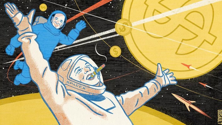 Parlons Actu ! Astrocapitalisme - La constellation de satellites Starlink 
