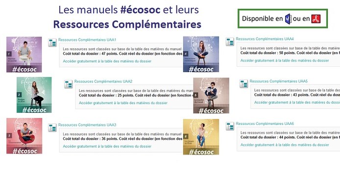 Formation sociale et économique - Ressources Complémentaires #écosoc 