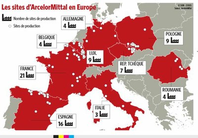 Sites d'Arcelor Mital en Europe.JPG