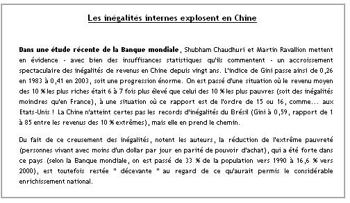 Les parités de pouvoir d'achat