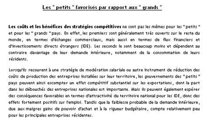 Les "petits" favorisés par rapport aux "grands"
