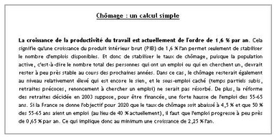 Un calcul simple
